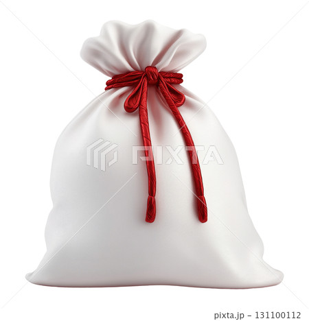 White Gift Pouch Red Ribbon White Gift Pouch Red Ribbon 131100112