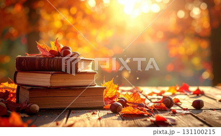 《AI画像》読書の秋 131100215