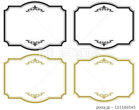 清楚なアンティークフレーム〜ブラックとゴールドのセット〜 清楚なアンティークフレーム〜ブラックとゴールドのセット〜 131100545