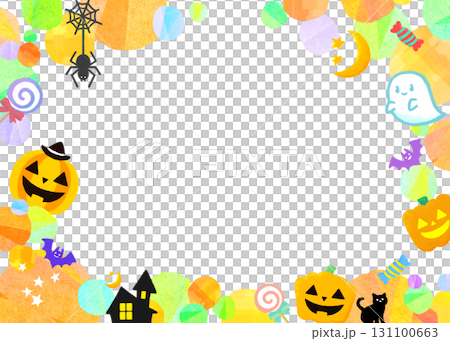 可愛又流行的萬聖節框架 131100663