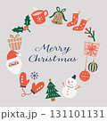 クリスマス素材のリース 131101131