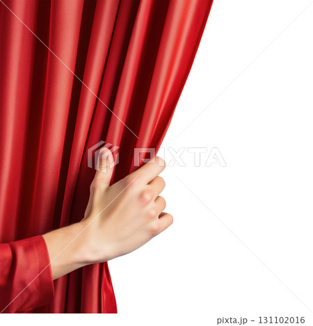 Hand Opening Red Curtain 131102016
