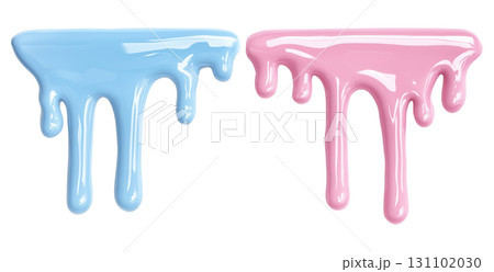 Blue and Pink Dripping Paint 131102030