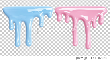 Blue and Pink Dripping Paint 131102030