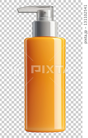 Orange Sunscreen Lotion Bottle 131102541