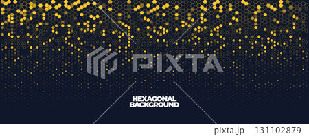 Hexagon Background Glowing Honeycomb Pattern In Yellow Blue Colors for AI, Tech Digital Forum and Conference Ad Presentation. Hexagonal Modern Texture. Halftone Gradient Backdrop. Vector Abstract BG Hexagon Background Glowing Honeycomb Pattern In Yellow Blue Colors for AI, Tech Digital Forum and Conference Ad Presentation. Hexagonal Modern Texture. Halftone Gradient Backdrop. Vector Abstract BG 131102879