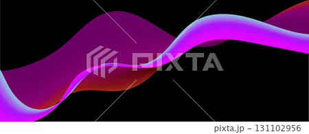 Liquid Abstract Wave Vibrant Flowing Curves On Black Background. Neon Gradient Curve Flow for Futuristic Posters, Web Design, Covers, Banners, Digital Art, Branding, Modern Layout. Vector Backdrop Liquid Abstract Wave Vibrant Flowing Curves On Black Background. Neon Gradient Curve Flow for Futuristic Posters, Web Design, Covers, Banners, Digital Art, Branding, Modern Layout. Vector Backdrop 131102956