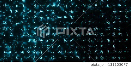 Bright Blue Christmas Lights Background for Festive Atmosphere Design 131103077