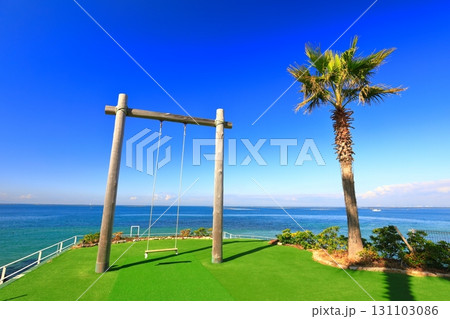 【兵庫県】快晴の淡路テラス（岬のブランコ） 131103086