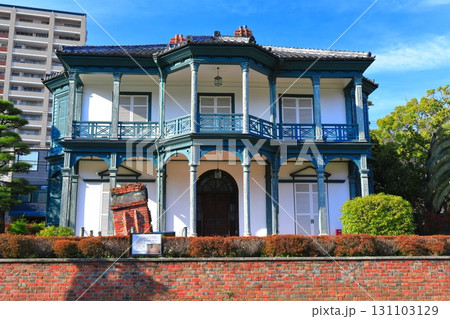 【兵庫県】晴天の相楽園（旧ハッサム住宅） 131103129