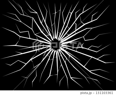 Broken Glass Shatter Effect on Black Background for Realistic Damage Design, Horror Themes, or UI Overlays. Great for Games and Visual Effects. Shattered broken glass. Vector Illustration. Broken Glass Shatter Effect on Black Background for Realistic Damage Design, Horror Themes, or UI Overlays. Great for Games and Visual Effects. Shattered broken glass. Vector Illustration. 131103361