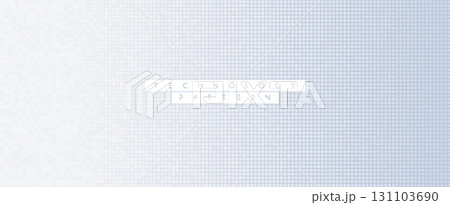 Digital Grid Background Clean Technology Pattern White Futuristic Texture for Tech Innovation Design Concept. Abstract Minimalist Square Structure BG. Vector Backdrop. 131103690