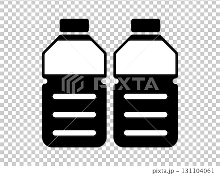 Monotone plastic bottle icon 131104061