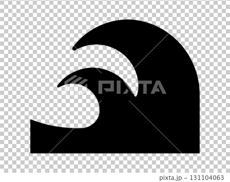 Tsunami icon monochrome Tsunami icon monochrome 131104063