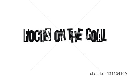 Motivational Quote In Distorted Lettering Style For Productivity, Office Prints, Gym Posters, Or Daily Reminders. Bold Message About Vision, Discipline And Results. Vector Illustration. 131104149