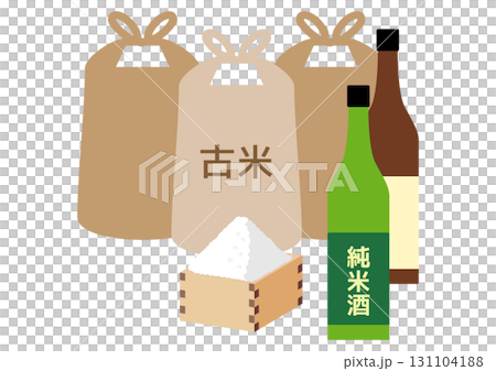 用舊米釀造的清酒圖標 131104188