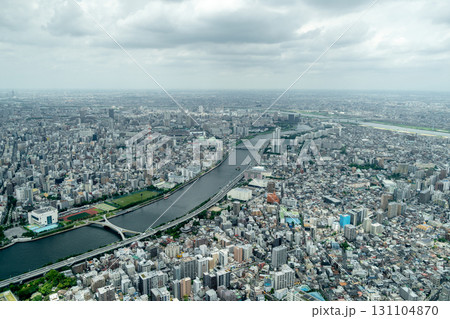 Aerial view of central Tokyo cityscape in Japan Aerial view of central Tokyo cityscape in Japan 131104870