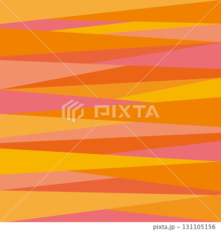 幾何学模様　秋イメージ　オレンジ色　黄色 131105156