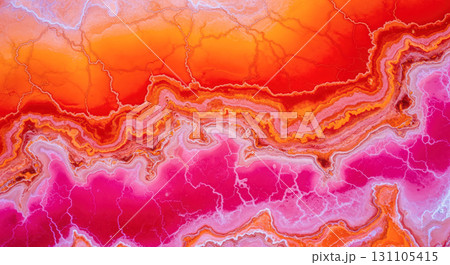 Abstract nature background with colorful aerial view of salt lake, vibrant red and orange texture for modern and creative design concept Abstract nature background with colorful aerial view of salt lake, vibrant red and orange texture for modern and creative design concept 131105415