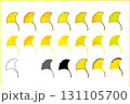 イチョウの葉の素材セット 131105700