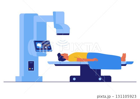 Illustration of Radiation Therapy and Oncology Treatment 131105923