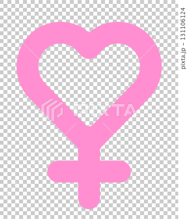 ♀ mark heart cute vector icon material ♀ mark heart cute vector icon material 131106124