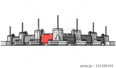 Stylized Illustration of Nuclear Power Plant 131106143