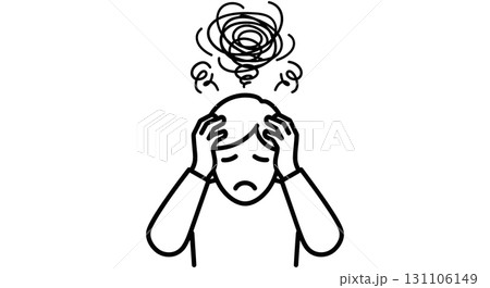Person Experiencing Overwhelming Stress and Anxiety 131106149