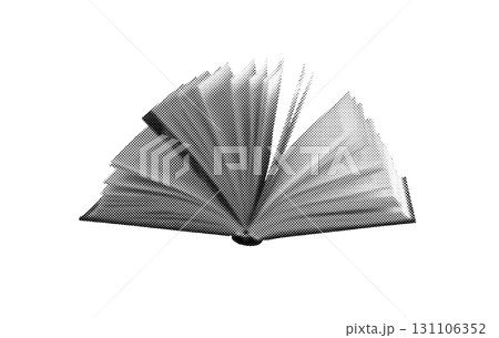 Abstract fiction book isolated on white background. Abstract fiction book isolated on white background. 131106352