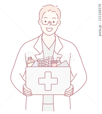 A Pharmacy Professional Holding Various Medical Supplies for Community Health Needs 131108370