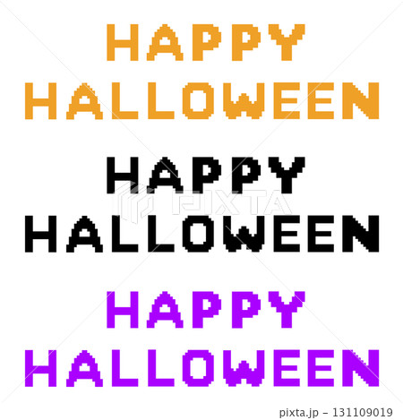 ピクセルアートのハロウィンイラスト ピクセルアートのハロウィンイラスト 131109019