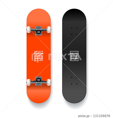 Skateboard Mockup Front and Back Vector Template Skateboard Mockup Front and Back Vector Template 131109876