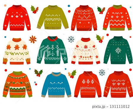 可愛いクリスマスのボーダーセット 131111012