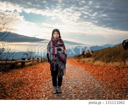 マフラー　女性 131111062