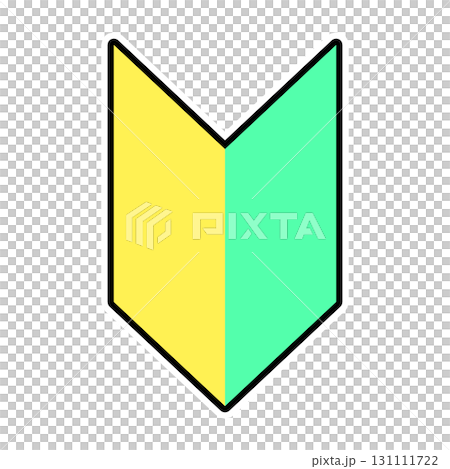 透明背景上的初學者標記 131111722