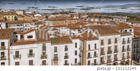 Panoramic View from Tower of Bujaco, Caceres, Spain 131112245