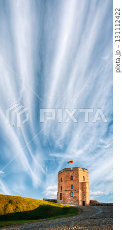 Tower Of Gediminas (Gedimino) In Vilnius, Lithuania. Historic Symbol Of The City Of Vilnius And Of Lithuania Itself. 131112422