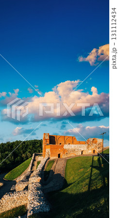 Upper Vilnius Castle Complex, Is A Group Of Cultural, And Historic Structures On Left Bank Of Neris River, Near Its Confluence With Vilnia River, In Vilnius, Lithuania. Upper Vilnius Castle Complex, Is A Group Of Cultural, And Historic Structures On Left Bank Of Neris River, Near Its Confluence With Vilnia River, In Vilnius, Lithuania. 131112434