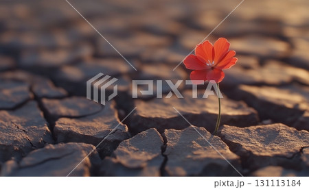 Cracked soil dryness in the dry season problem with sprout growing plant Cracked soil dryness in the dry season problem with sprout growing plant 131113184