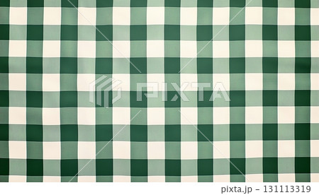 Cotton napkin pattern seamless square green and white print 131113319