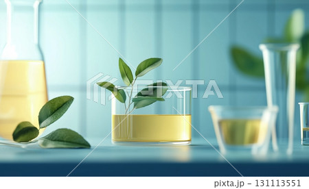 Natural tea tree oil water serum extract on bottle serum and glassware preparation for skincare ingredient Natural tea tree oil water serum extract on bottle serum and glassware preparation for skincare ingredient 131113551