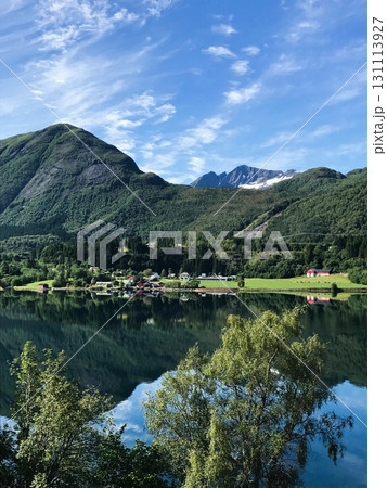 Mirror Alpine Lake and ValleyVillage 131113927