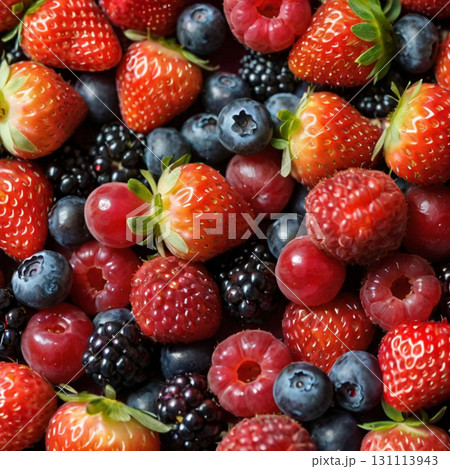 たくさんのベリー類 131113943
