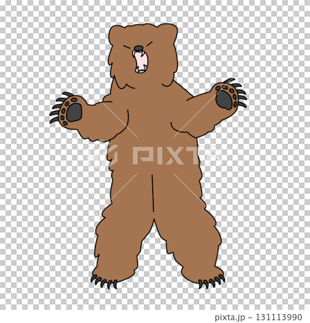 仁王立ちの熊 131113990