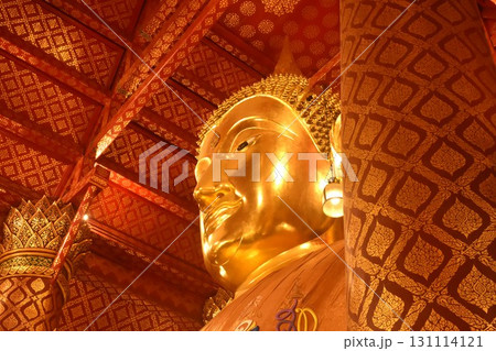 Luang Por Sam Pao Kong or Phra Phuttha Trai Rattana Nayok golden Buddha in Phananchoeng Worawihan temple at Thailand Luang Por Sam Pao Kong or Phra Phuttha Trai Rattana Nayok golden Buddha in Phananchoeng Worawihan temple at Thailand 131114121
