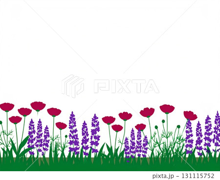 シームレスな春の背景イラスト シームレスな春の背景イラスト 131115752