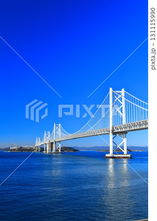 【香川県】快晴の瀬戸大橋（瀬戸大橋記念公園） 131115990