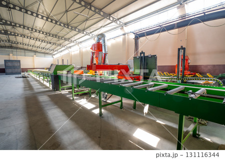 Modern automated production line and conveyor system inside industrial factory Modern automated production line and conveyor system inside industrial factory 131116344