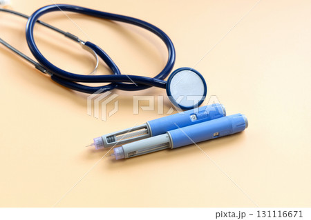 Blue Insulin injection pen for diabetics and weight loss. Blue Insulin injection pen for diabetics and weight loss. 131116671