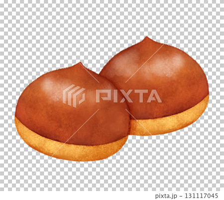 Illustration of two chestnuts Illustration of two chestnuts 131117045